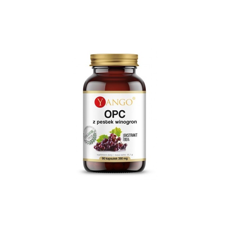 Yango Opc Ekstrakt Z Pestek Winogron 300 Mg 90