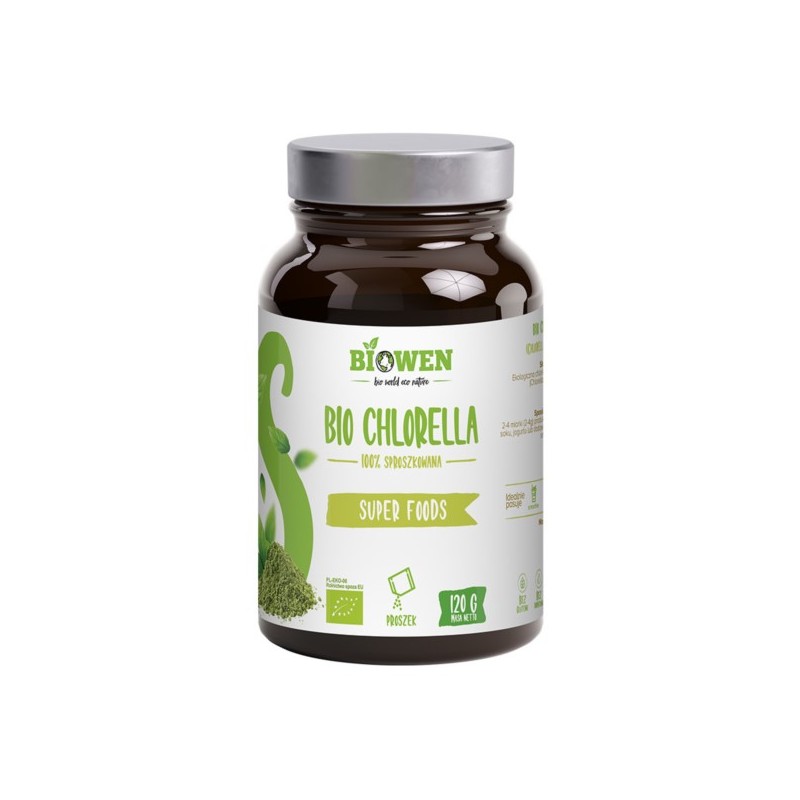 Biowen Bio Chlorella 100% sproszkowana 120 g