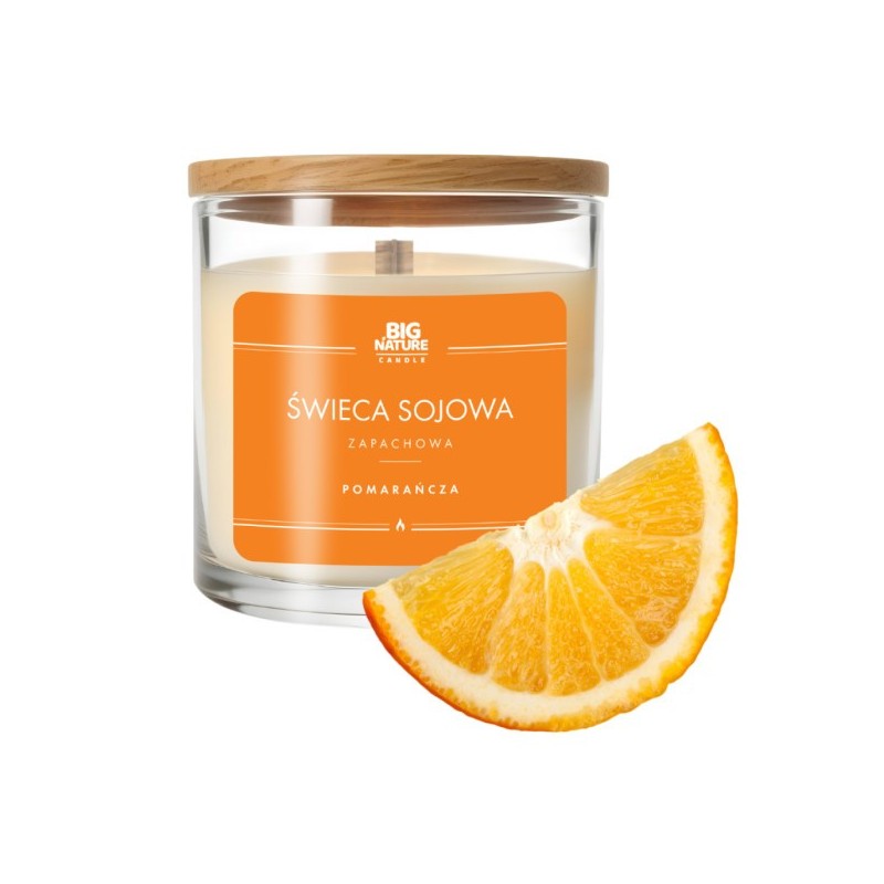 Big Nature Świeca Sojowa POMARAŃCZA 215 g