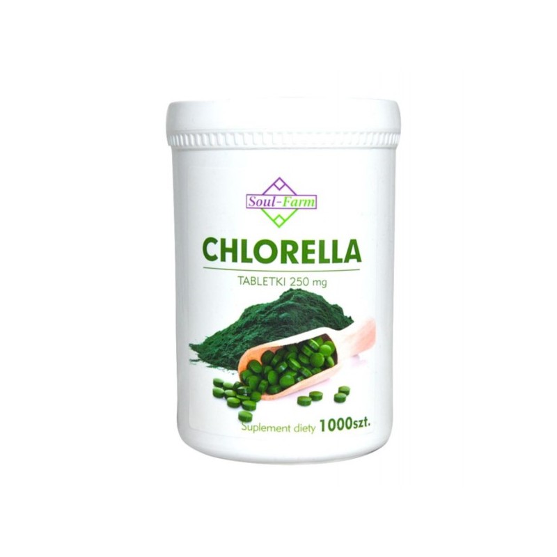 Soul Farm Premium Chlorella 1000 k oczyszczanie