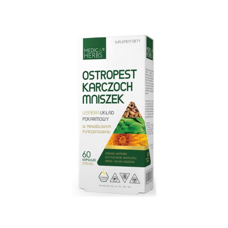 Medica Herbs Ostropest Karczoch Mniszek 60 k