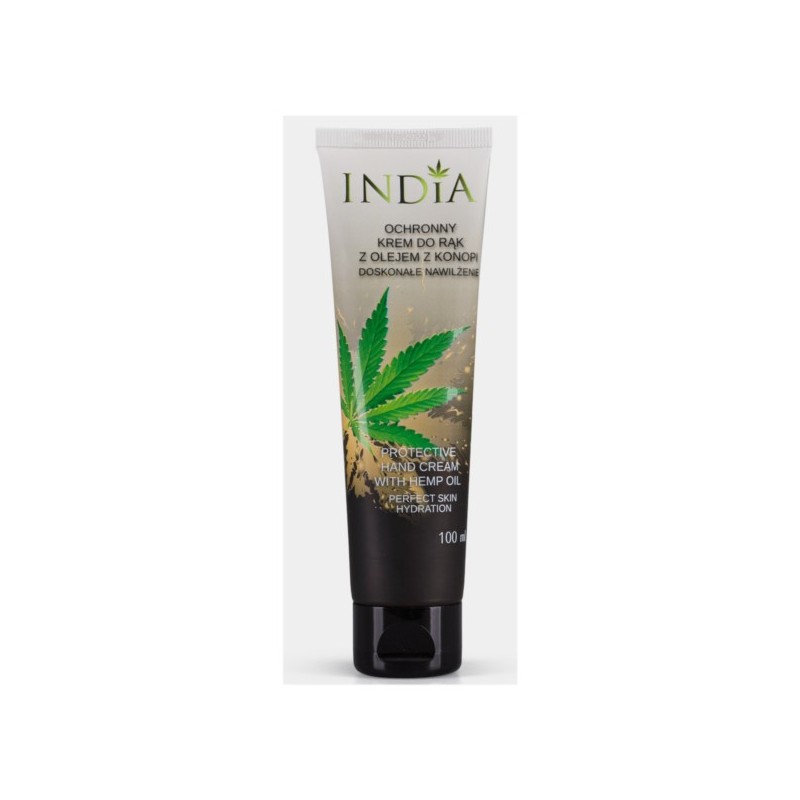 India Krem Do Rąk Ochronny Z Olejem Z Konopi 100Ml