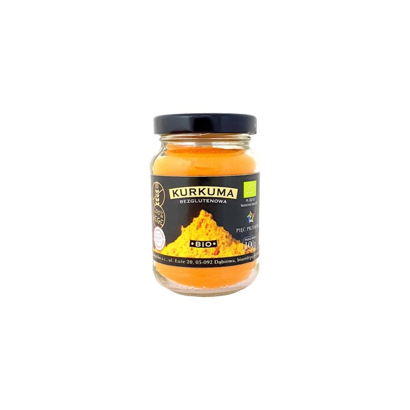 Pięć Przemian Kurkuma BIO 100 g bezglutenowa