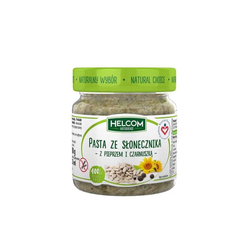 Helcom Pasta ze słonecznika i czarnuszką  180 g