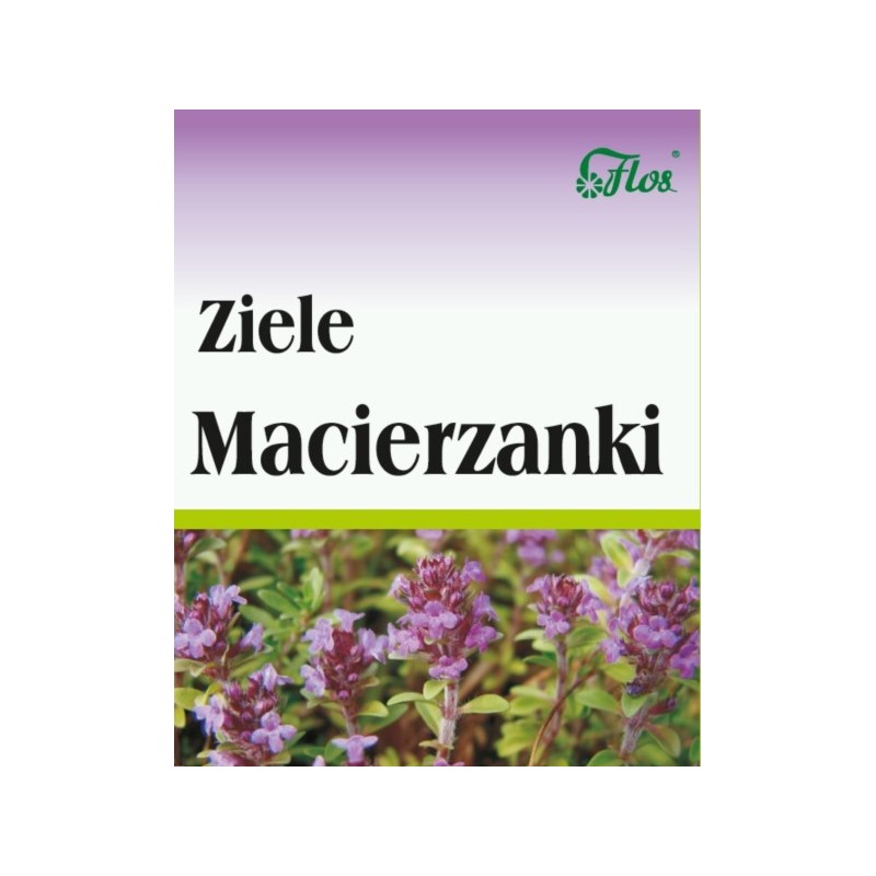 Flos Macierzanka Ziele 50G Wspiera Układ Pokarmowy