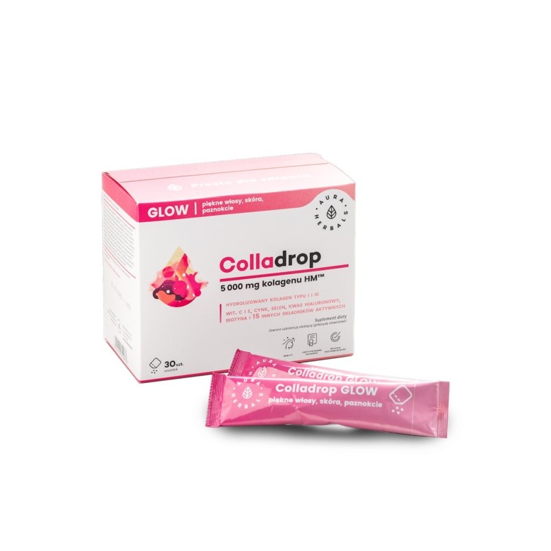 Aura Herbals Colladrop Glow kolagen morski 5000mg