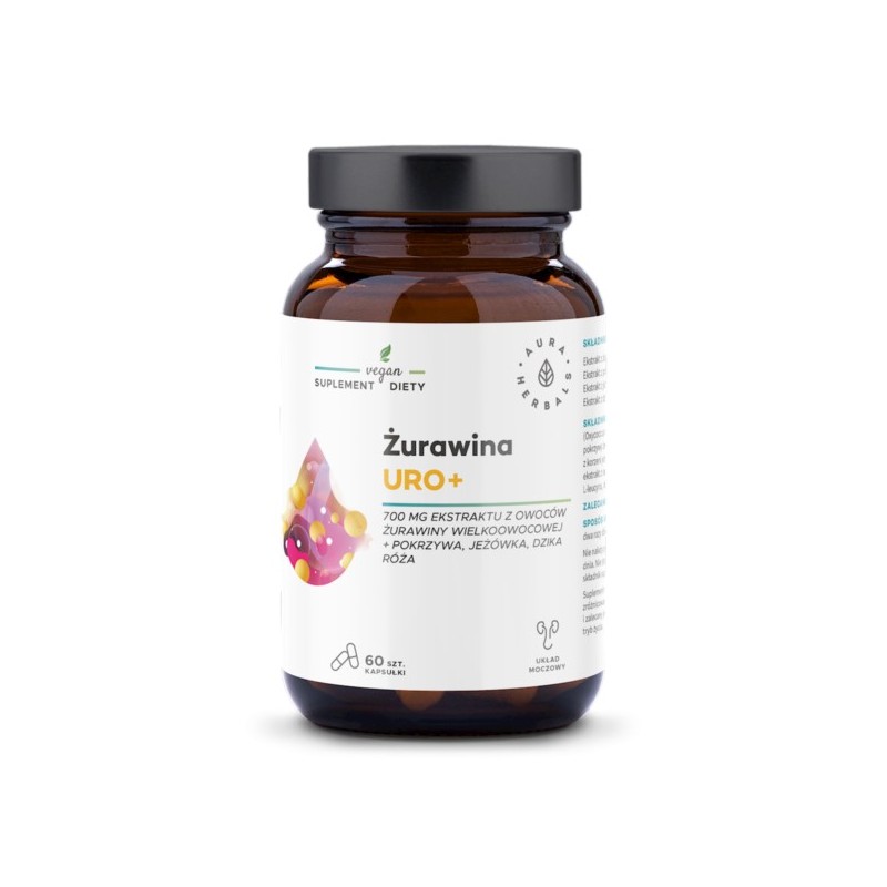 Aura Herbals Żurawina Uro+ 60 kap