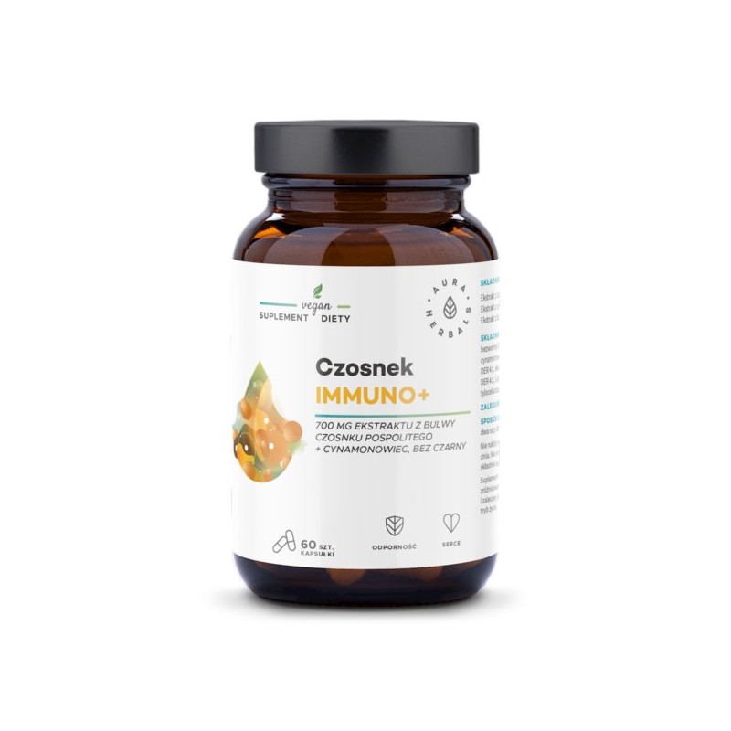 Aura Herbals Czosnek Immuno+ 60 kap