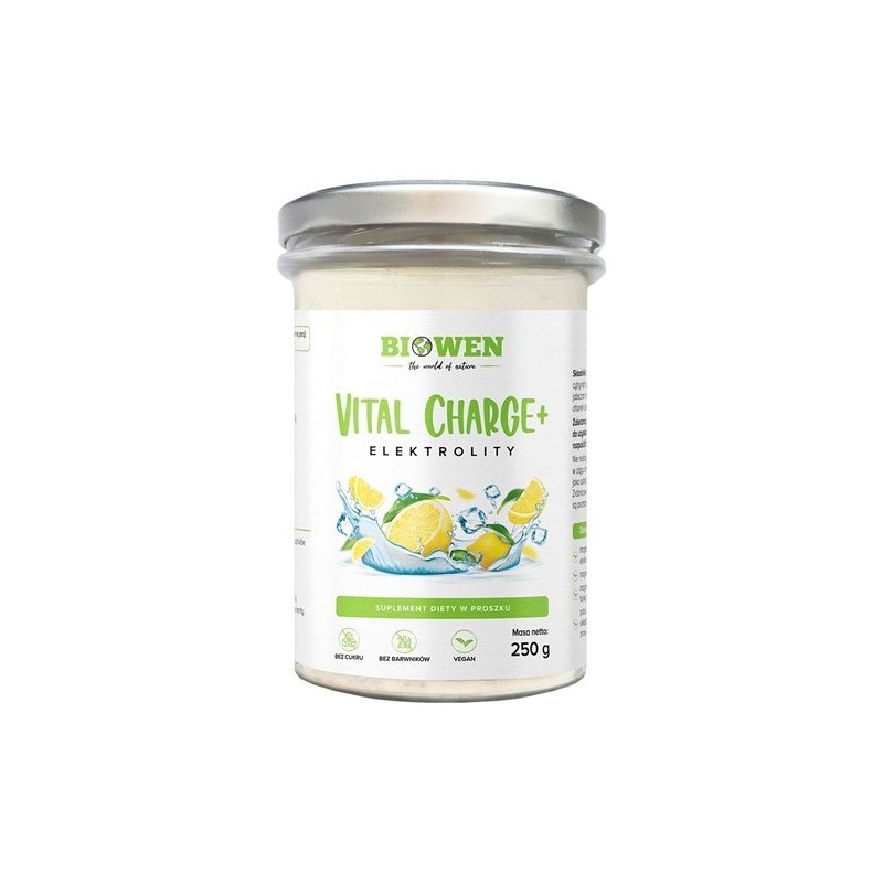 Biowen Elektrolity Vital Charge+ 250 g Cytryna