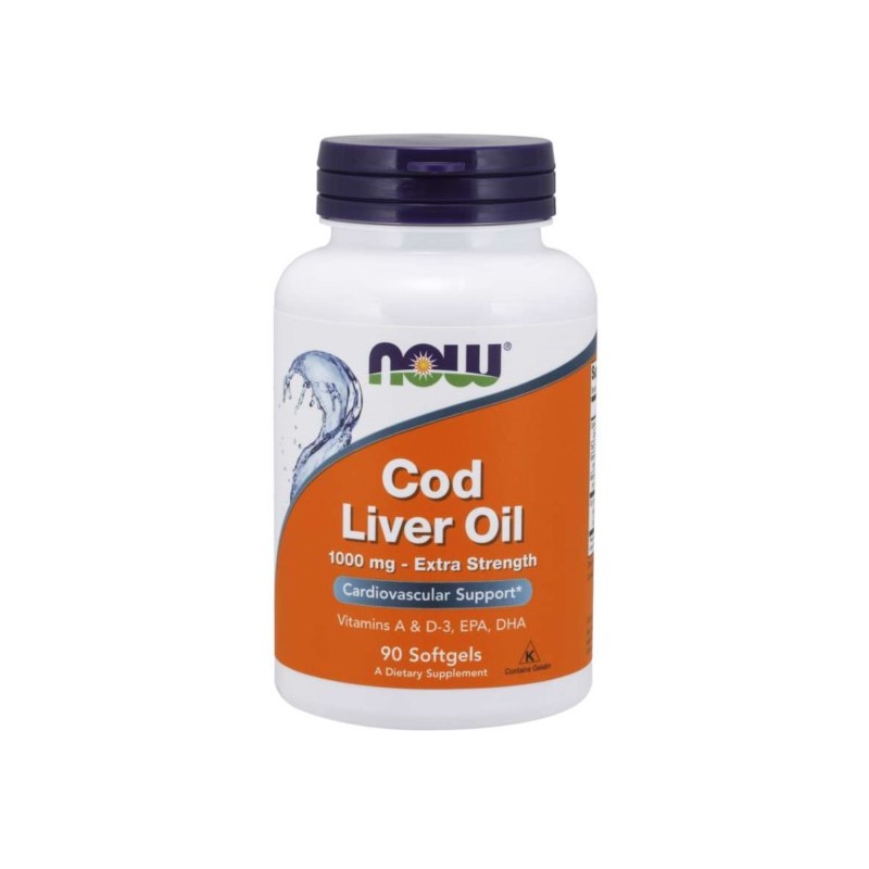 Now Foods Tran Cod Liver Oil 1000mg 90 softgels