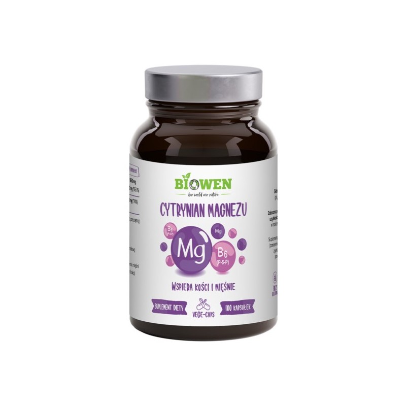 Biowen Cytrynian Magnezu 100 k