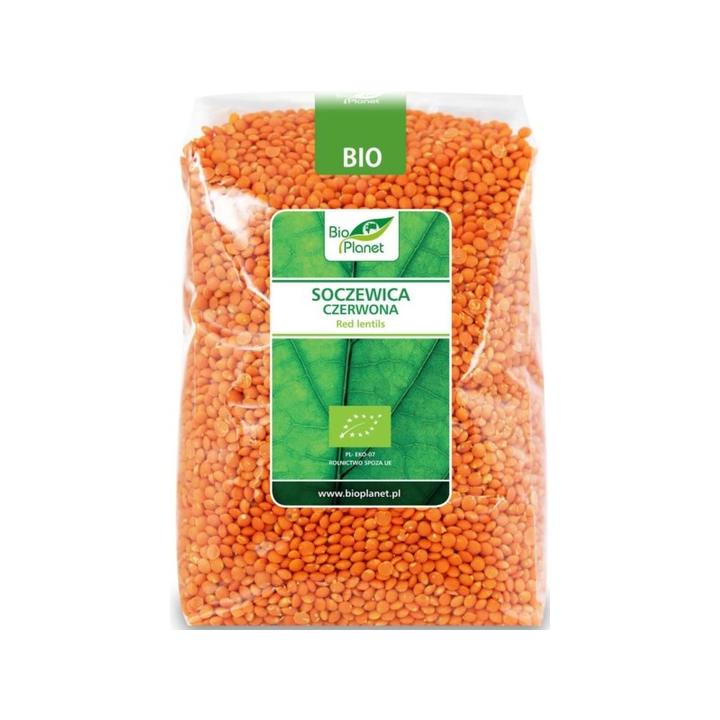 BIO PLANET Soczewica czerwona BIO 1kg