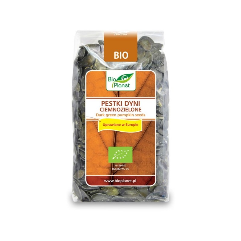 BIO PLANET Pestki dyni ciemnozielone BIO 350g
