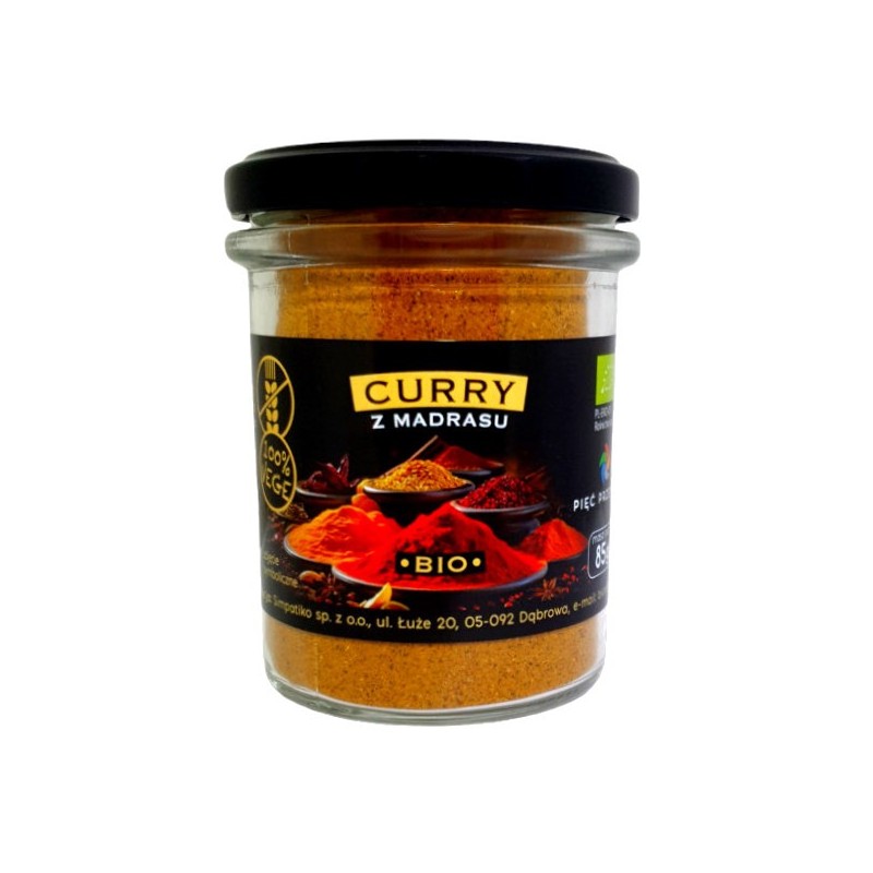 Pięć przemian Curry z Madrasu 85 g BIO