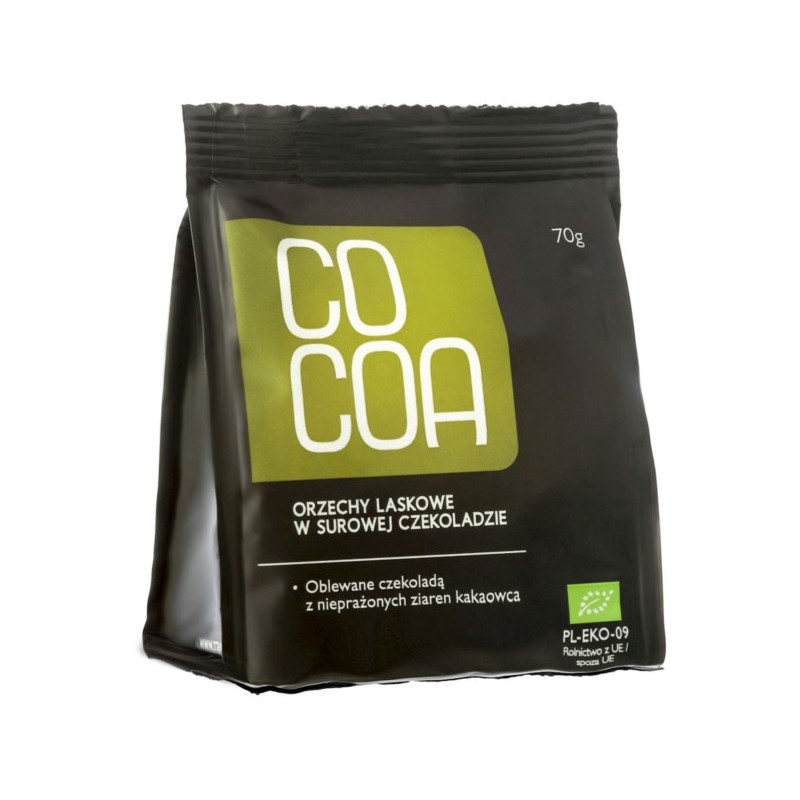 Cocoa Orzechy Laskowe w surowej czeko BIO 70g