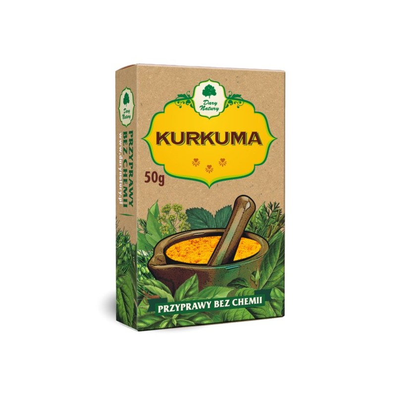 Dary Natury Kurkuma 50G Poprawia Trawienie