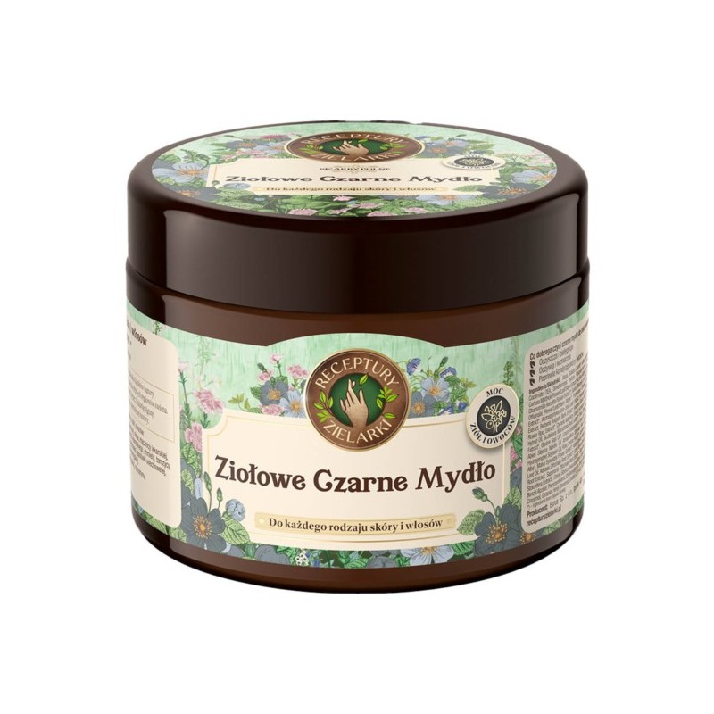 Ziołowe Czarne Mydło 300 ml Receptury Zielarki