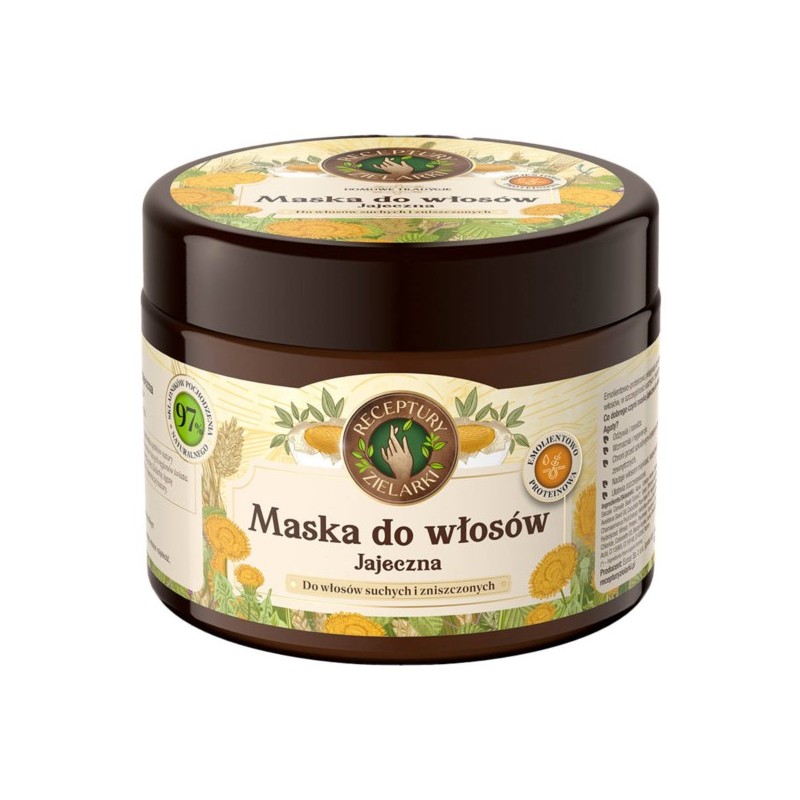 Maska do włosów jajeczna 300 ml Receptury Zielarki
