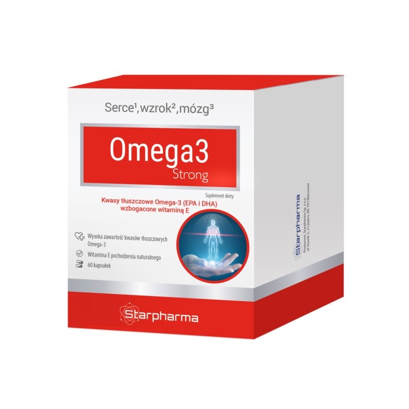 Starpharma Omega 3 Strong 60 k kwasy tłuszczowe