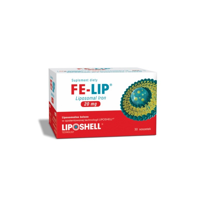 Ascolip Liposomalne Żelazo 20 mg FE-LIP 30 sasz