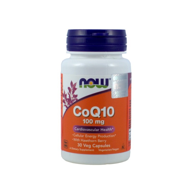 Now Foods Koenzym Q10 100 Mg+Głóg 30 K