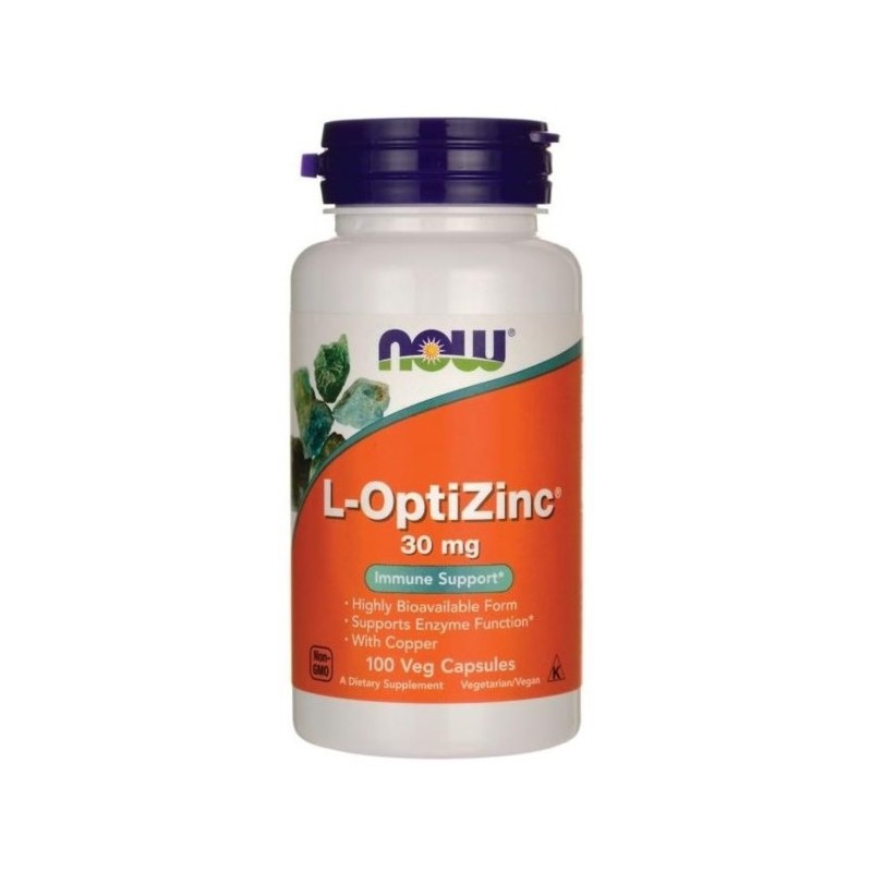 Now Foods L-Optizinc 30 Mg 100 K