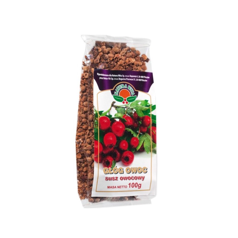 Natura Wita Głóg Owoc Susz Owocowy 100 G