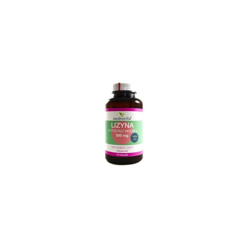 Medverita Lizyna w postaci wolnej 500 mg 100 k