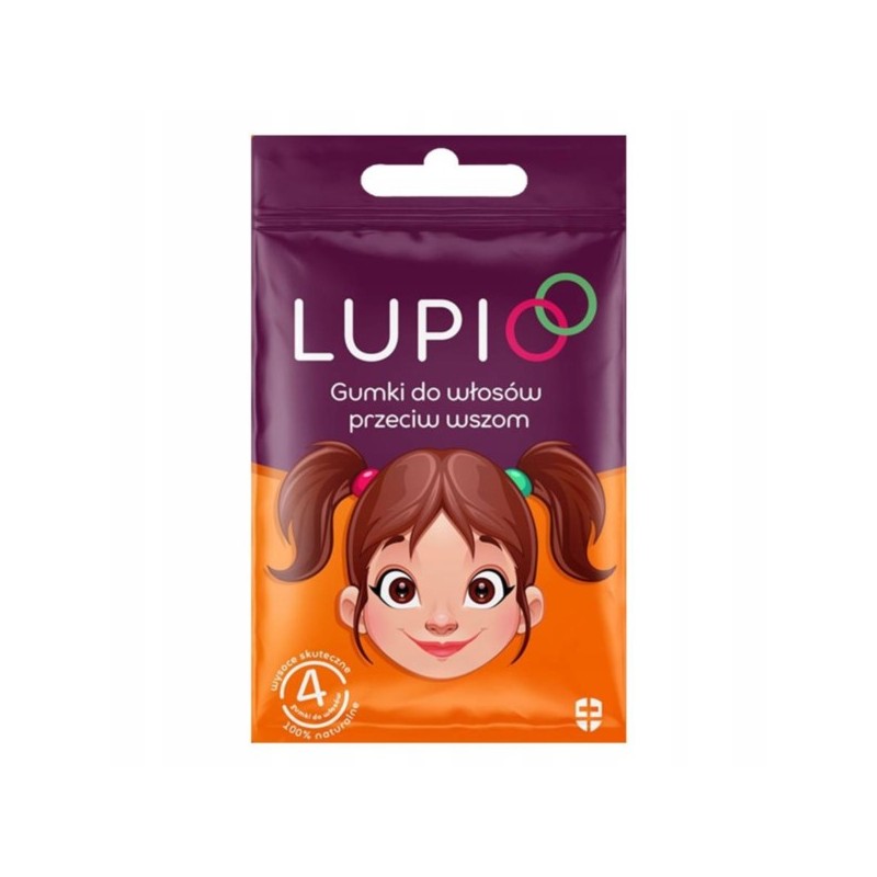 LUPIO Gumki do włosów przeciw wszom 4 szt.