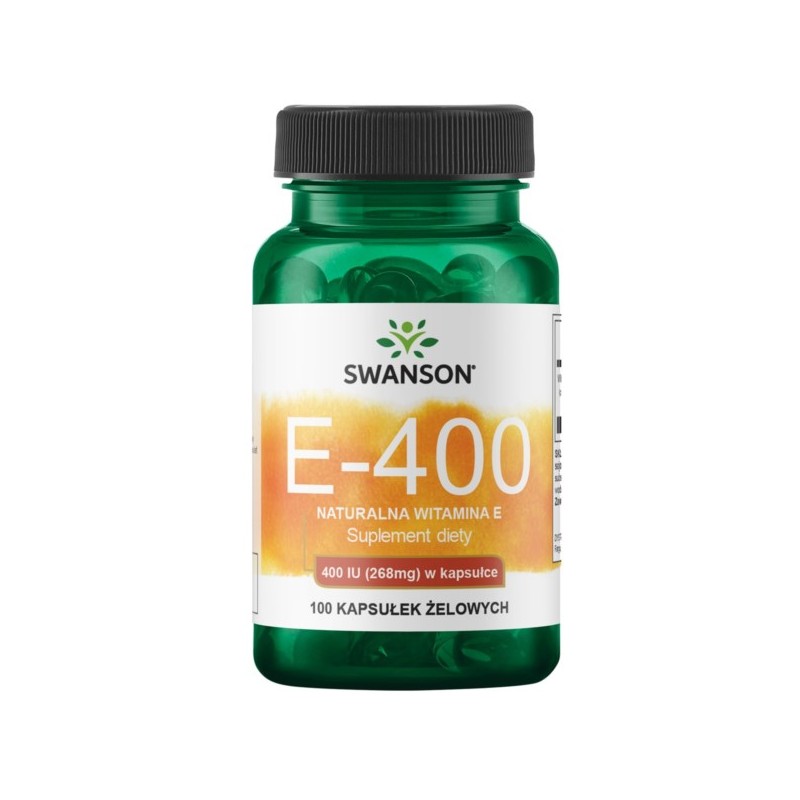 Swanson Witamina E Naturalna 400 Iu 100 K