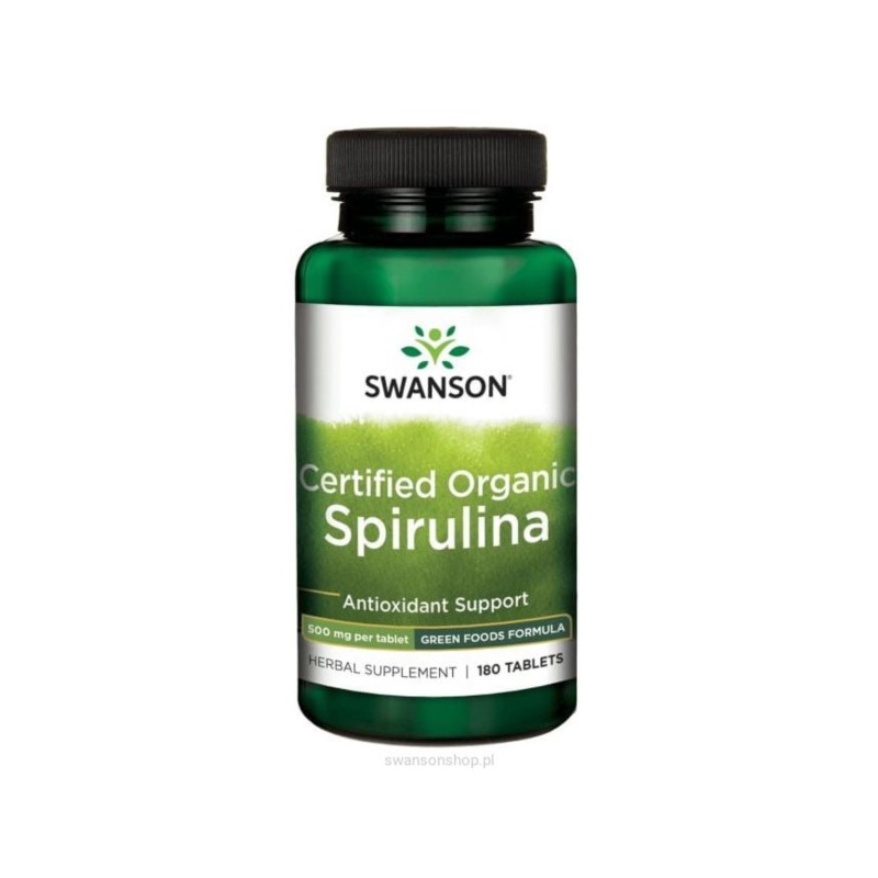 Swanson Spirulina Organic 500 MG 180 T