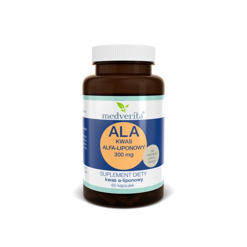 Medverita ALA 300 mg Kwas alfa-liponowy 60 K