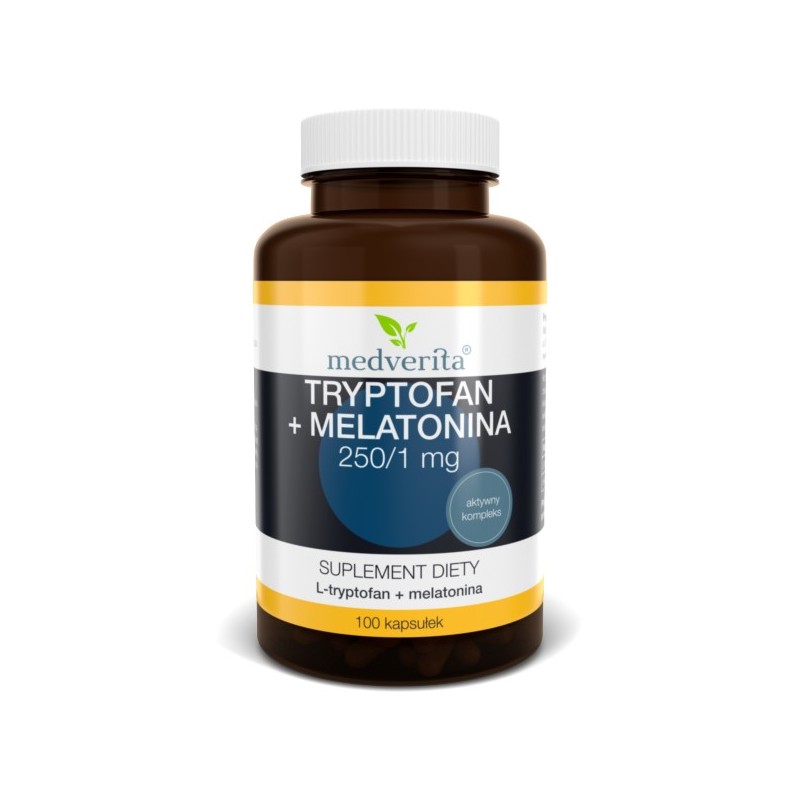 Medverita Trypotofan + Melatonina 100 kap