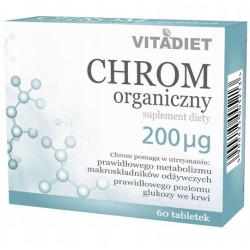 Vitadiet Chrom Organiczny 200 Mcg 60 Tabl.