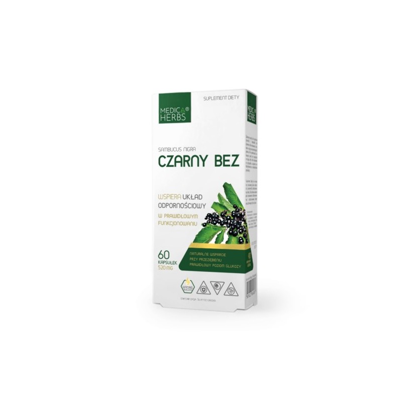 Medica Herbs Czarny Bez 520 mg 60 kap