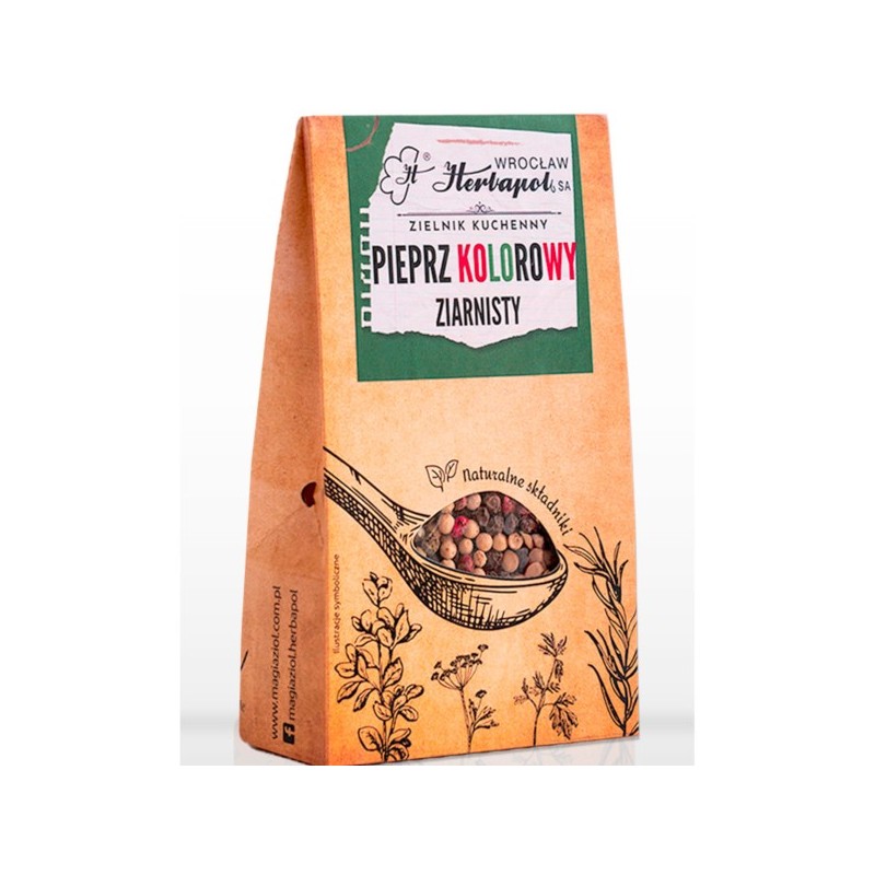 Herbapol Ziołowa Pieprz Kolorowy ziarnisty 40 g