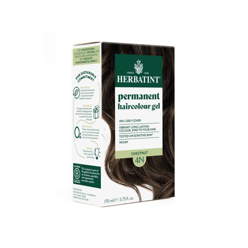 Herbatint Farba w żelu 4N  Kasztan 170 ml