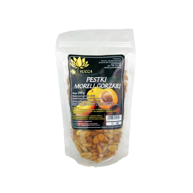 Yucca Pestki Moreli Gorzkiej 250 g Źródło Wit. b17