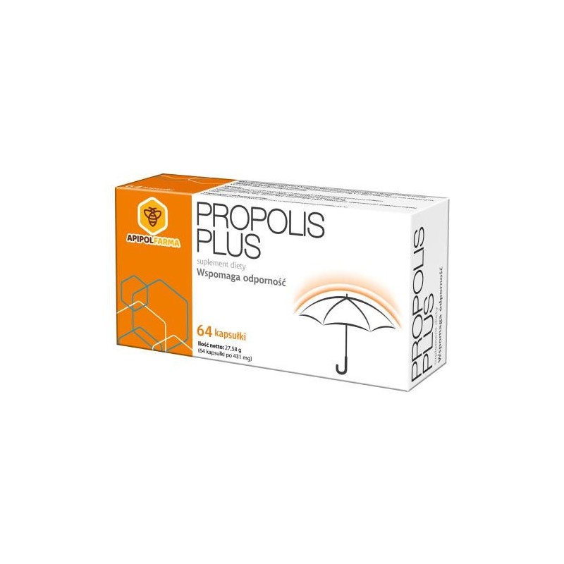 Apipolfarma  Propolis Plus 64 kapsułki