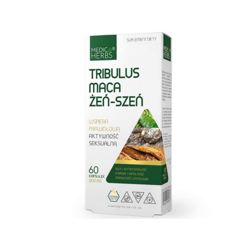 Medica Herbs Tribulus Maca  Żeń-Szeń 60 k
