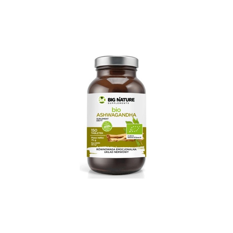 Big Nature bio Ashwagandha 150 t.