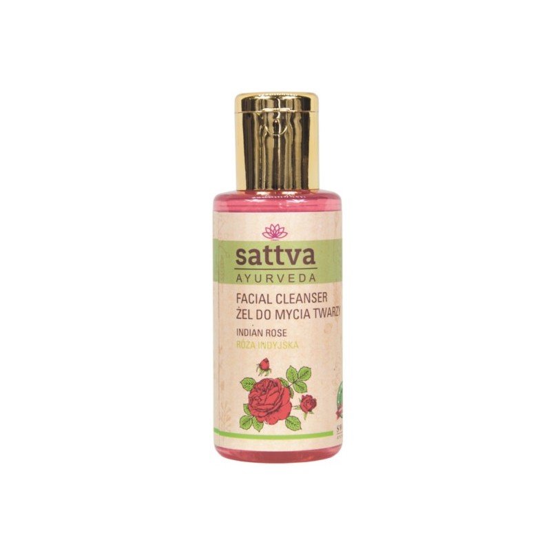 Sattva Żel do mycia twarzy róża indyjska 100 ml