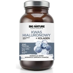 Big Nature Kwas Hialuronowy + Kolagen 200 t.