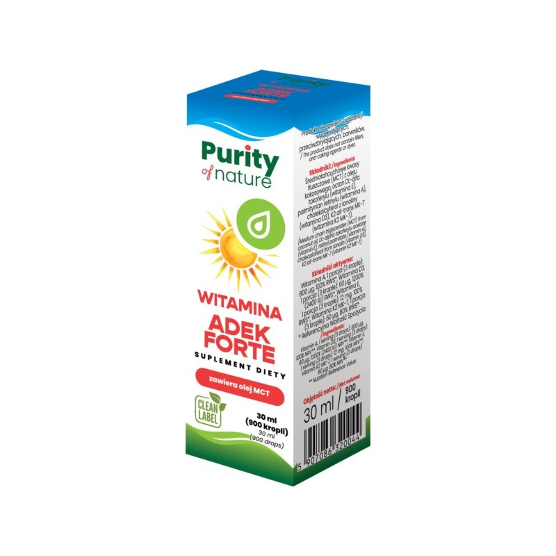 Purity Of Nature ADEK Forte krople 30 ml