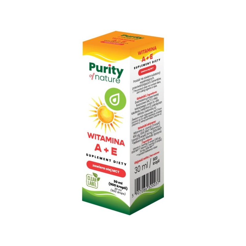 Purity Of Nature Witamina A+E krople 30 ml