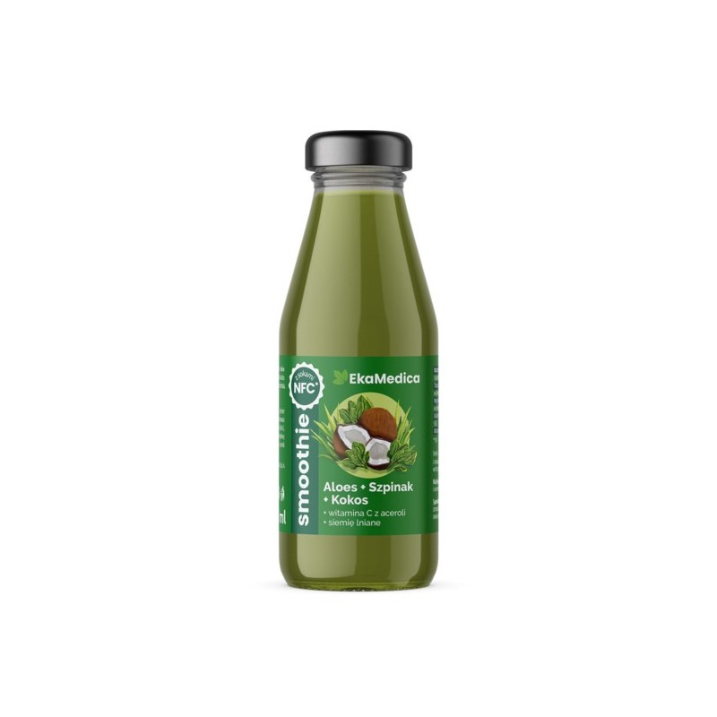 Ekamedica Smoothie Aloes Szpinak Kokos 250 ml