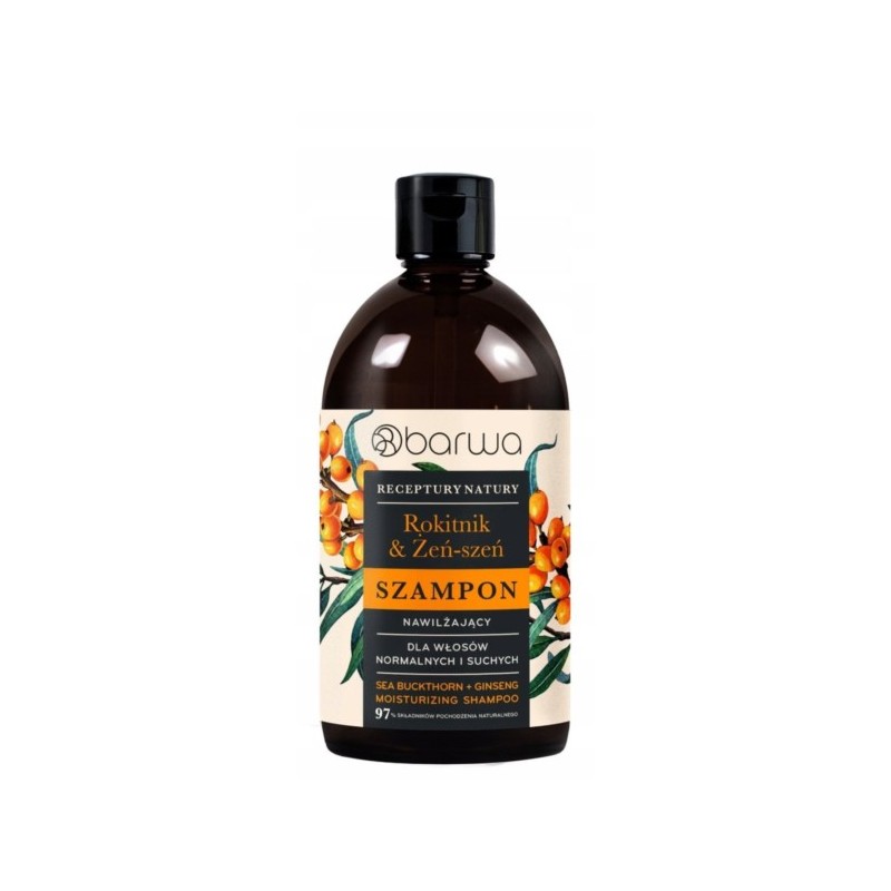 Recepty Natury Szampon Rokitnik Żeń-szeń 380 ml