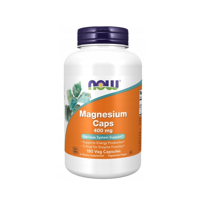 Now Foods Magnesium Caps 400 mg 180 kapsułek