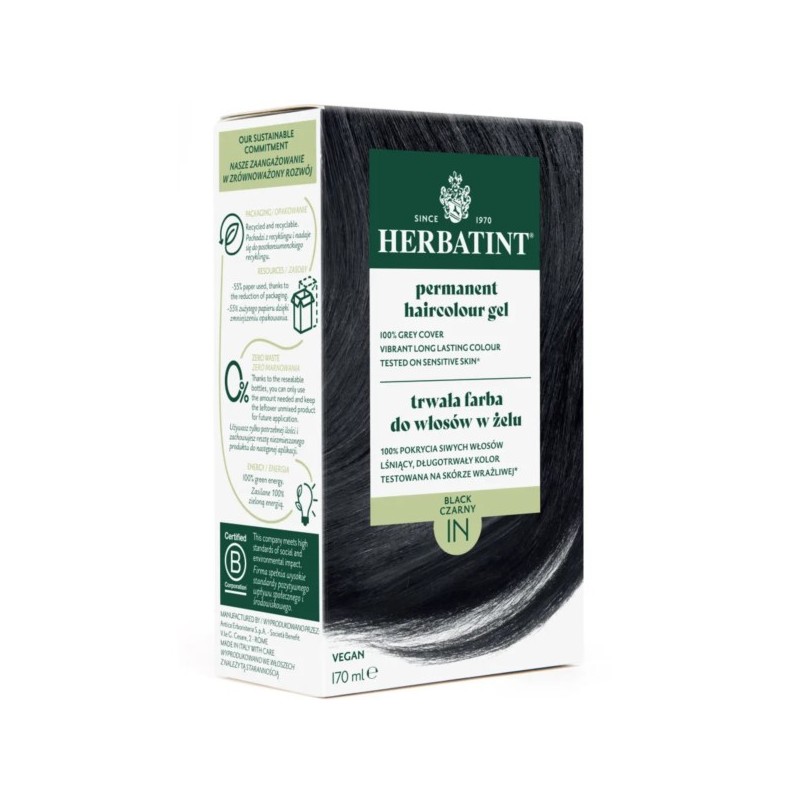 Herbatint Farba w żelu 1N Czarny 170 ml