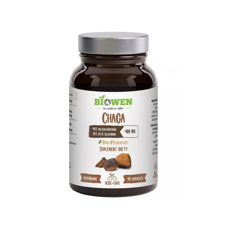 Biowen Chaga 400 mg 90 kapsułek